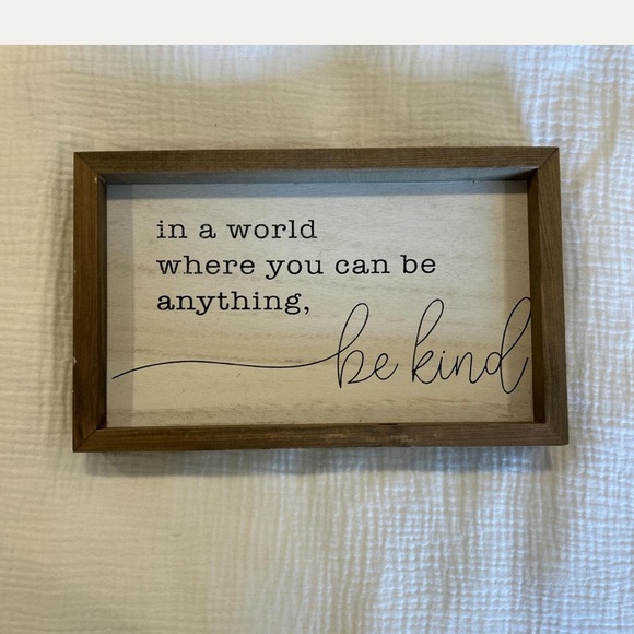 Other - Wooden Framed Inspirational Wall Art